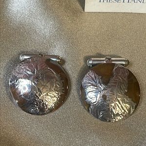 Designer Vintage New Old Stock Sterling and Copper Cufflinks